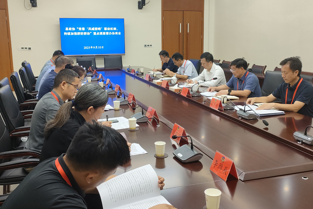 豐縣政協開展“完善‘鳳城前哨’聯動機制， 持續加強群防群治”重點提案督辦活動